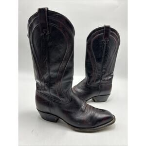 Vintage Regal Western Cowboy Boots Men’s Size 11 Burgundy AMERICAN MADE